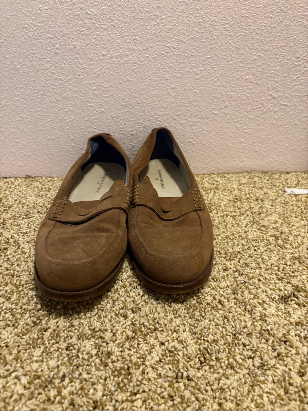 Banana Republic Brown Suede Penny Loafers Men’s Size 11
